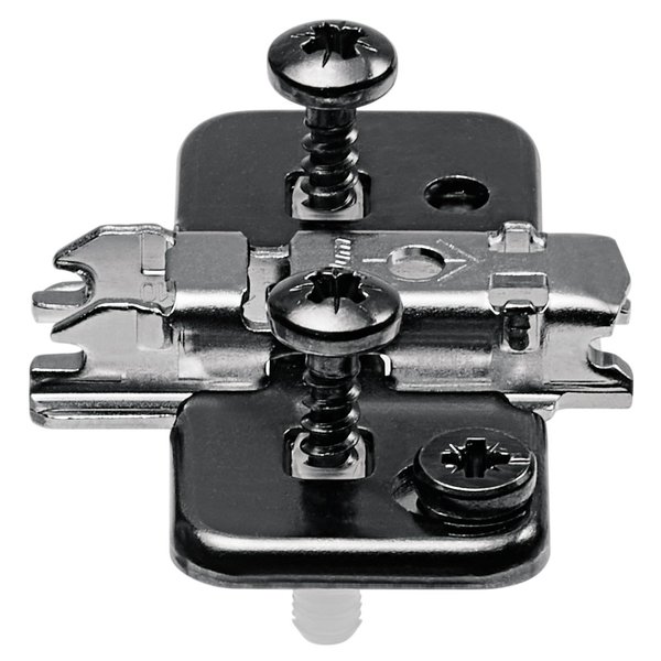 Blum 0mm Onyx Black Expando Cam Adjustable Wing Baseplate for Cliptop Hinges 174H7100E